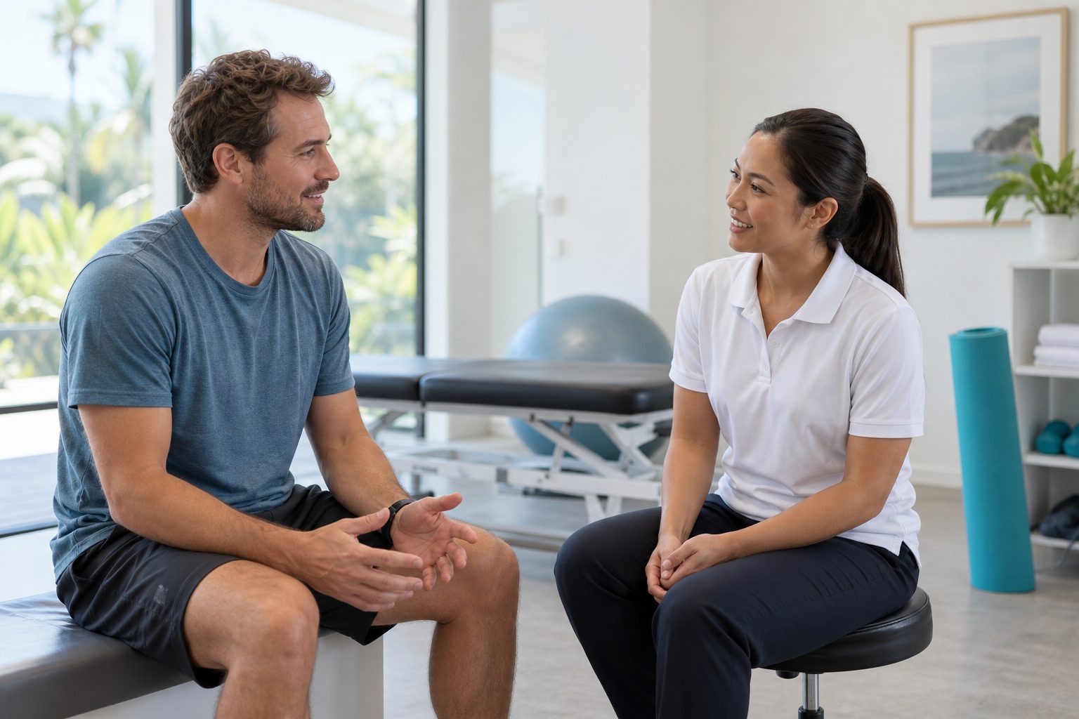 Discussing an individual rehabilitation plan